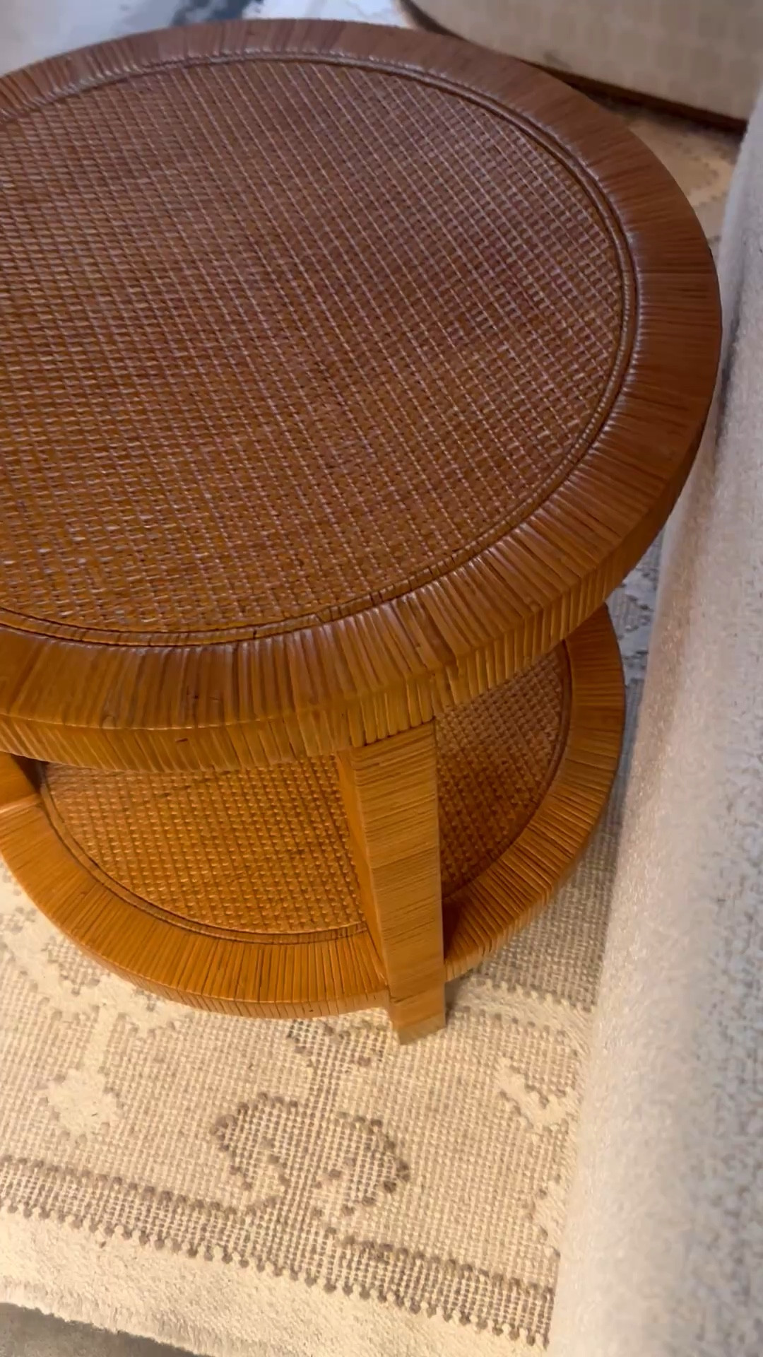 A beautiful side table can instantly elevate a space.

I love this round rattan side table for its warm tone, rich texture, and relaxed coastal feel. The woven rattan sits on a wood frame, and the brass wrap at the bottom of the legs adds such a sophisticated, elevated detail. It’s that perfect mix of casual and refined.

Functionally, this piece works beautifully next to a sofa in the living room or as a nightstand in the bedroom. I also love it paired with a geometric coastal-chic rug, which adds pattern and brings the whole space together.

#rattansidetable
#rattanfurniture
#rattandecor
#coastalchic
#coastalstyle
#coastalrattan
#sidetabledecor
#livingroomstyling
#bedroomstyling
#coastalrug
#geometricrug
#interiorstyling
#homedetails
#serenalilystyle



#LTKSpringSale #LTKHome #LTKSaleAlert