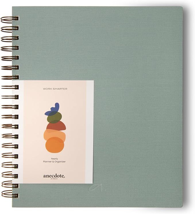Anecdote 2024 Planner. 8.5" x 10" Spiral-Bound Weekly, Monthly and Daily Planner 2024-2025 featur... | Amazon (US)