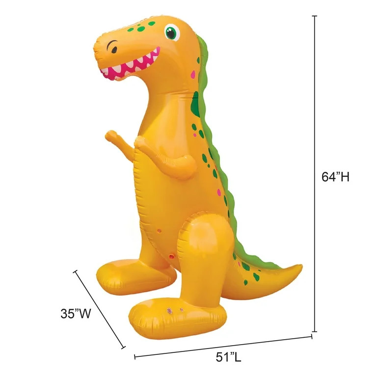Bluescape Inflatable Dinosaur Sprinkler Orange 5 Feet Outdoor Kids Water Fun, Ages 3+, Unisex | Walmart (US)