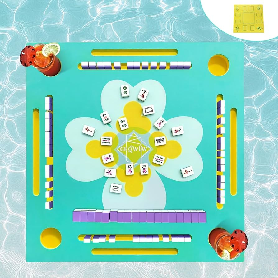 Amazon.com: GKQWLW Floating Mahjong Table for Pool, Double-Sided Water Game Tray with Mahjong & Poker Card Playing Surfaces for Poker, Card, Dominoes, Board Games and Summer Pool Party Supplies : Toys & Games | Amazon (US)