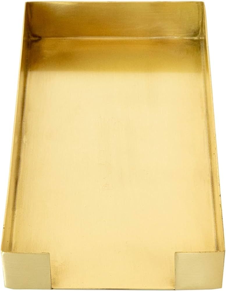 Guest Napkin Holder Brass Gold - Bathroom Napkin Box Tall Tray | Amazon (US)
