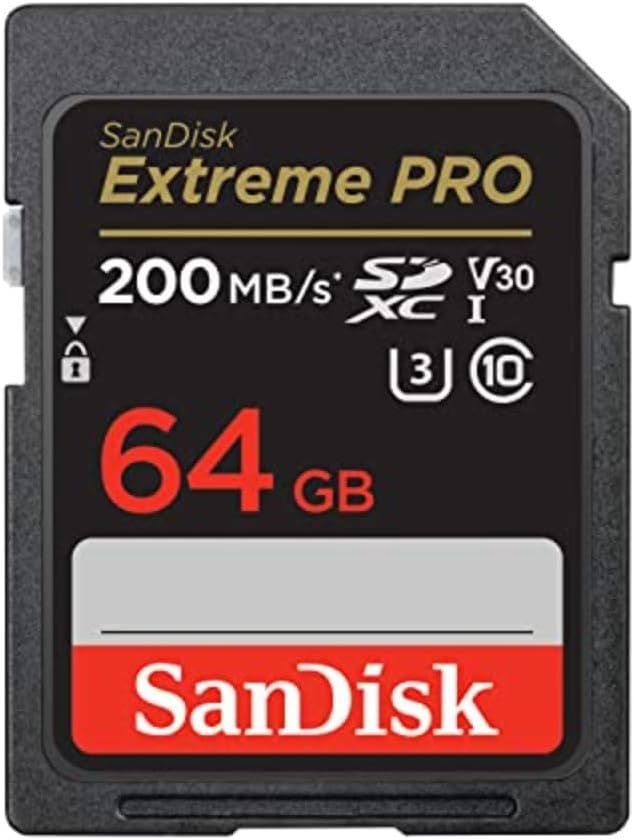 SanDisk 64GB Extreme PRO SDXC UHS-I Memory Card - C10, U3, V30, 4K UHD, SD Card - SDSDXXU-064G-GN... | Amazon (US)