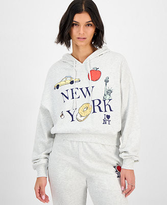 Juniors' NYC Fleece Hoodie | Macy's