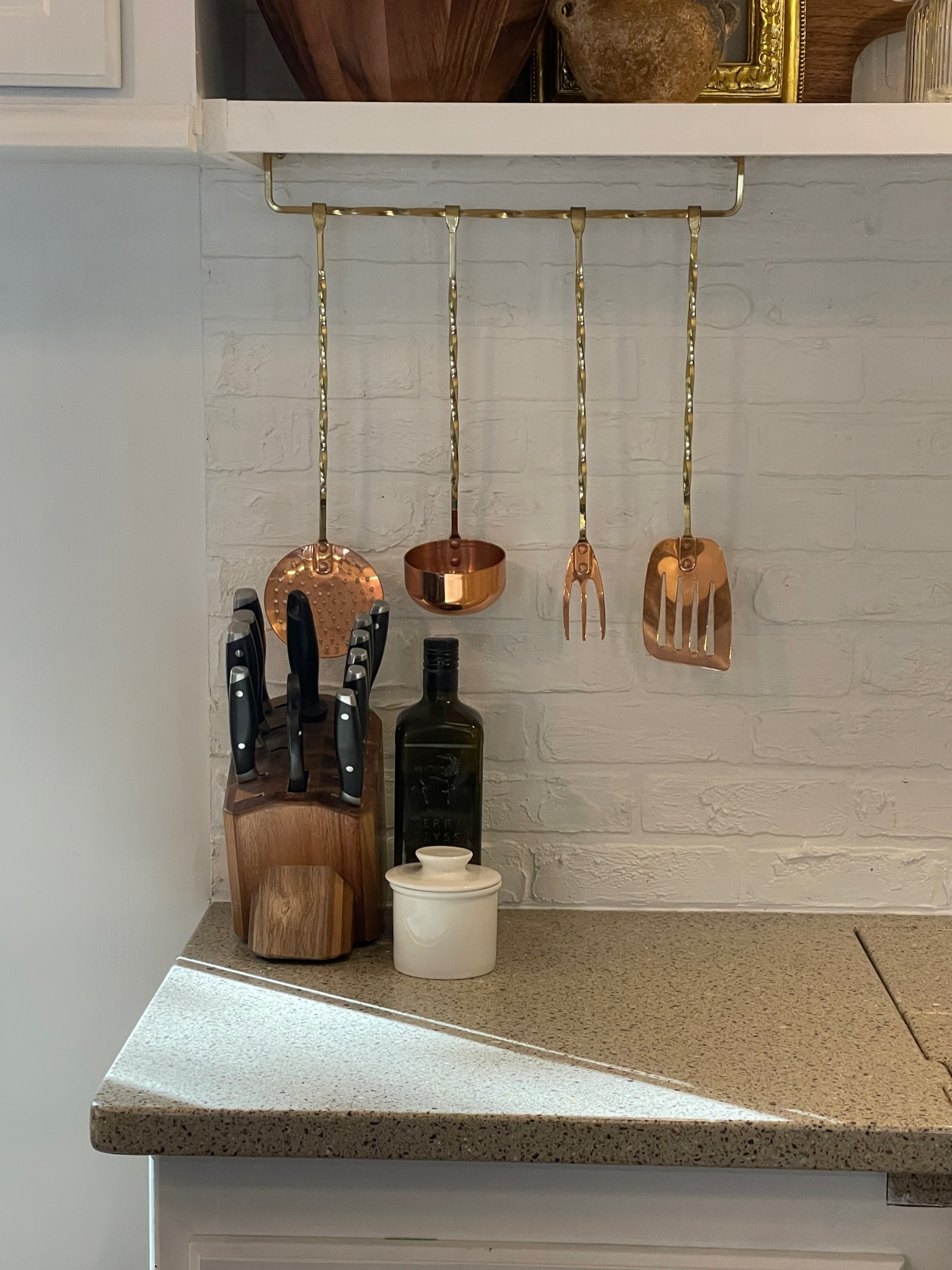 I found this beautiful copper + brass utensil set at our local antique store, and I just think it is the perfect addition to our RV kitchen! I found a couple of sets on Etsy, so come twin with me! 😝

Take a deeper peek into our RV kitchen on my IG @noliemontgomery. 

#LTKtravel #LTKSeasonal #LTKhome