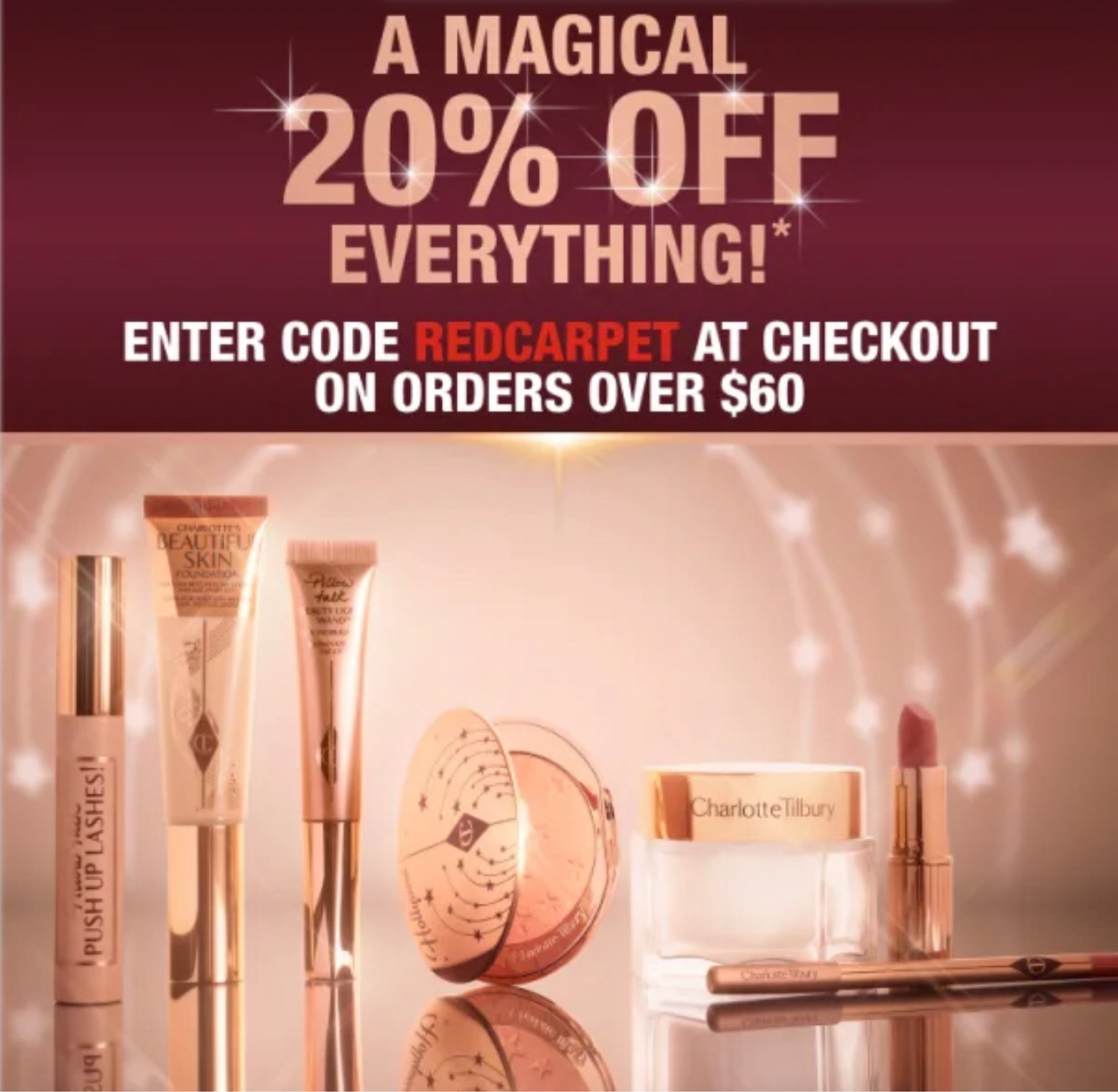 Darlings, get 20% OFF EVERYTHING* with the code REDCARPET now!

#LTKfindsunder100 #LTKSpringSale #LTKbeauty
