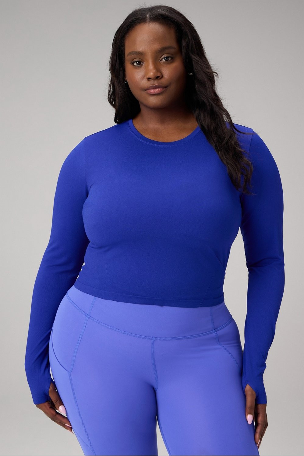 Feather Tech+ Cropped Long-Sleeve Top | Fabletics