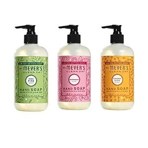 MRS. MEYER'S CLEAN DAY Holiday Hand Soap Bundle (Peppermint, Iowa Pine, and Orange Clove) 12.5 Ou... | Amazon (US)