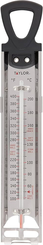 Taylor Stainless Steel Candy and Deep Fry Thermometer, 12-Inch Analog Paddle with Pan Clip, Ideal... | Amazon (US)