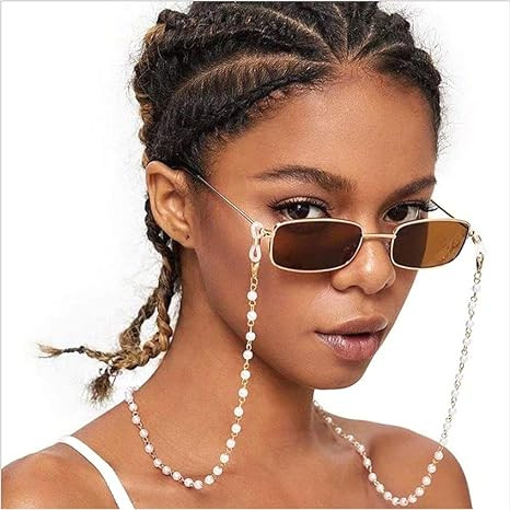 Cathercing Fashion Sunglass Chain Necklace for Women Pearl Beaded Sunglasses Holder Cords Eyewear... | Amazon (US)