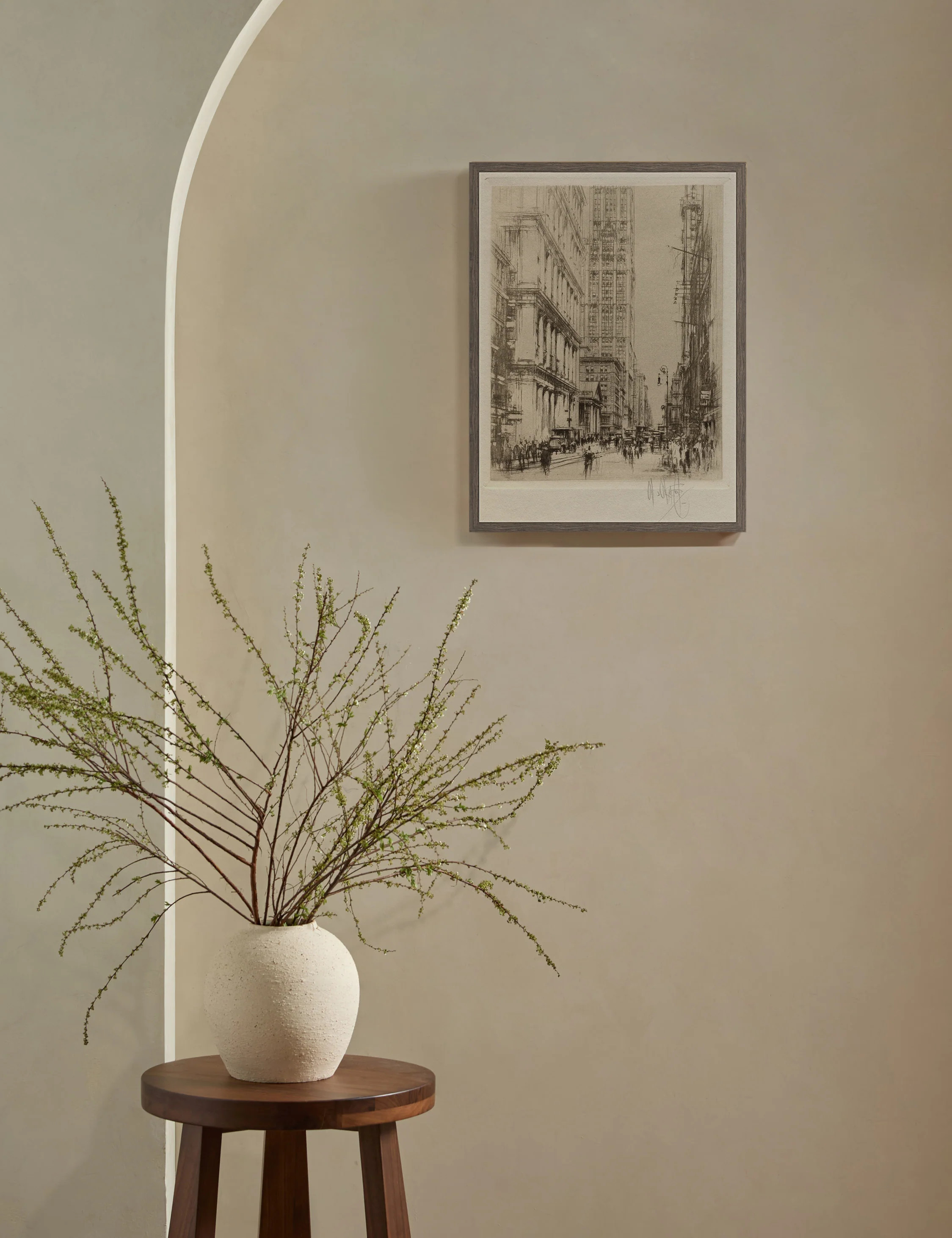 Lower Broadway, Downtown New York Print by William Walcot | Lulu and Georgia 