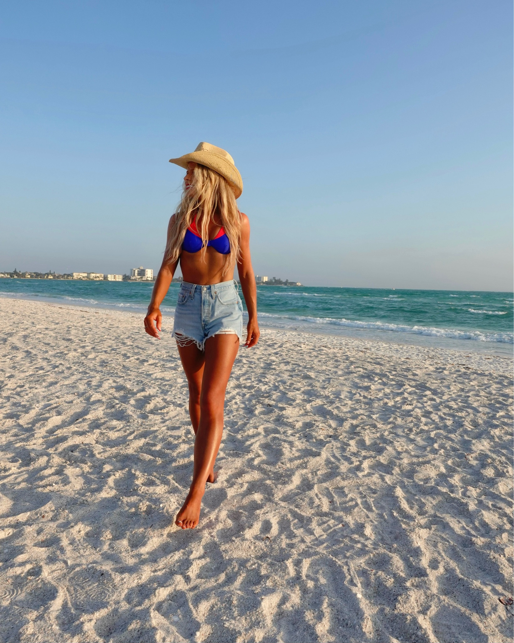 Fourth of July Outfit  🇺🇸✨ This vacation outfit would be perfect for your next beach trip! 🤠🌊 

My bikini, denim shorts, and cowgirl hat are all from Amazon! I linked a lot of cute patriotic swimwear! My Levi’s are also on major sale at Kohl’s! I wear a size 24 in the denim shorts. 

Fourth of July Outfit, July Fourth outfit, Vacation Outfit, Beach Outfit, Bikini, Denim Shorts, Beach Vacation, Coastal Cowgirl, Country Concert Outfit, Summer Outfit, Pool Party Outfit, Bathing Suit, Patriotic Outfit, USA, America, 4th of July, Resortwear, Red White + Blue Outfit, Beach Outfit, Amazon Fashion, Petite Style, beach coverup, Patriotic Swim, MDW outfit, patriotic bikini, patriotic bathing suit, red bathing suit, red bikini, blue bathing suit, blue bikini, Stars and Stripes, USA outfit, America outfit, denim shorts, summer shorts sale, Amazon bathing suit, Amazon bikini, Amazon outfit, Fourth of July swimwear, Memorial Day outfit, Memorial Day swimwear, Levi’s, light wash denim shorts, high rise shorts, high waisted shorts, Amazon shorts, Kohl’s, revolve 

#summeroutfit #vacationoutfits #fourthofjuly #beachvacation #bikiniseason #swimsuits #summerstyle #founditonamazon #patriotic #4thofjuly #mdw

#LTKSeasonal #LTKSwim #LTKTravel