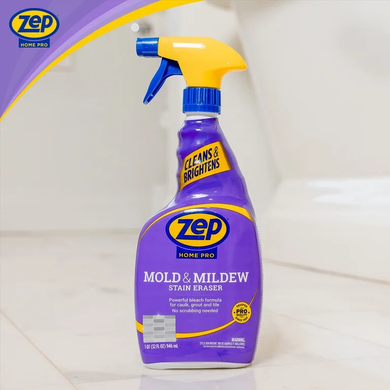 Zep Home Pro Mold and Mildew Stain Eraser and Cleaner, Clean Fresh Scent, 32 fl oz | Walmart (US)