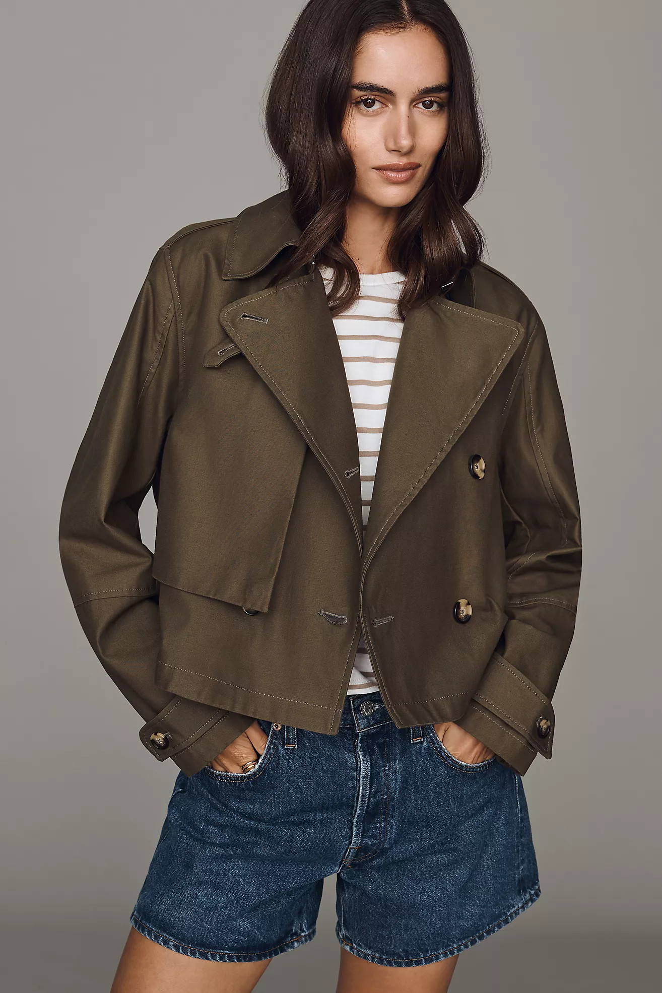 rag & bone Jamie Cropped Trench Jacket | Anthropologie (US)
