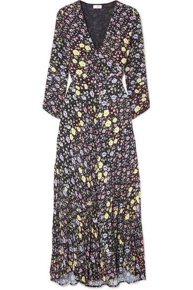 Katie floral-print crepe midi dress | NET-A-PORTER (US)