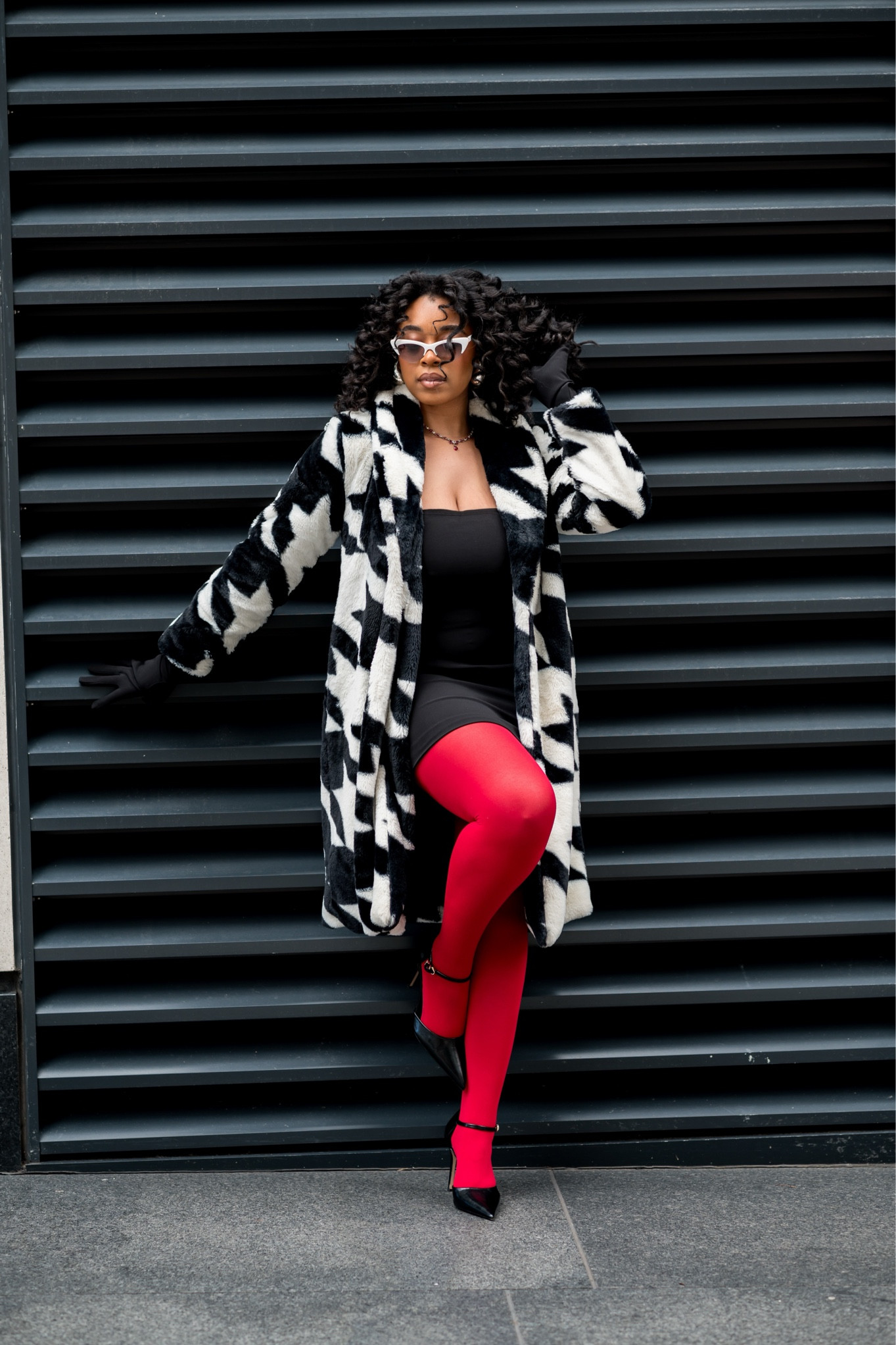 Red Tights Outfit Inspo #redtights 