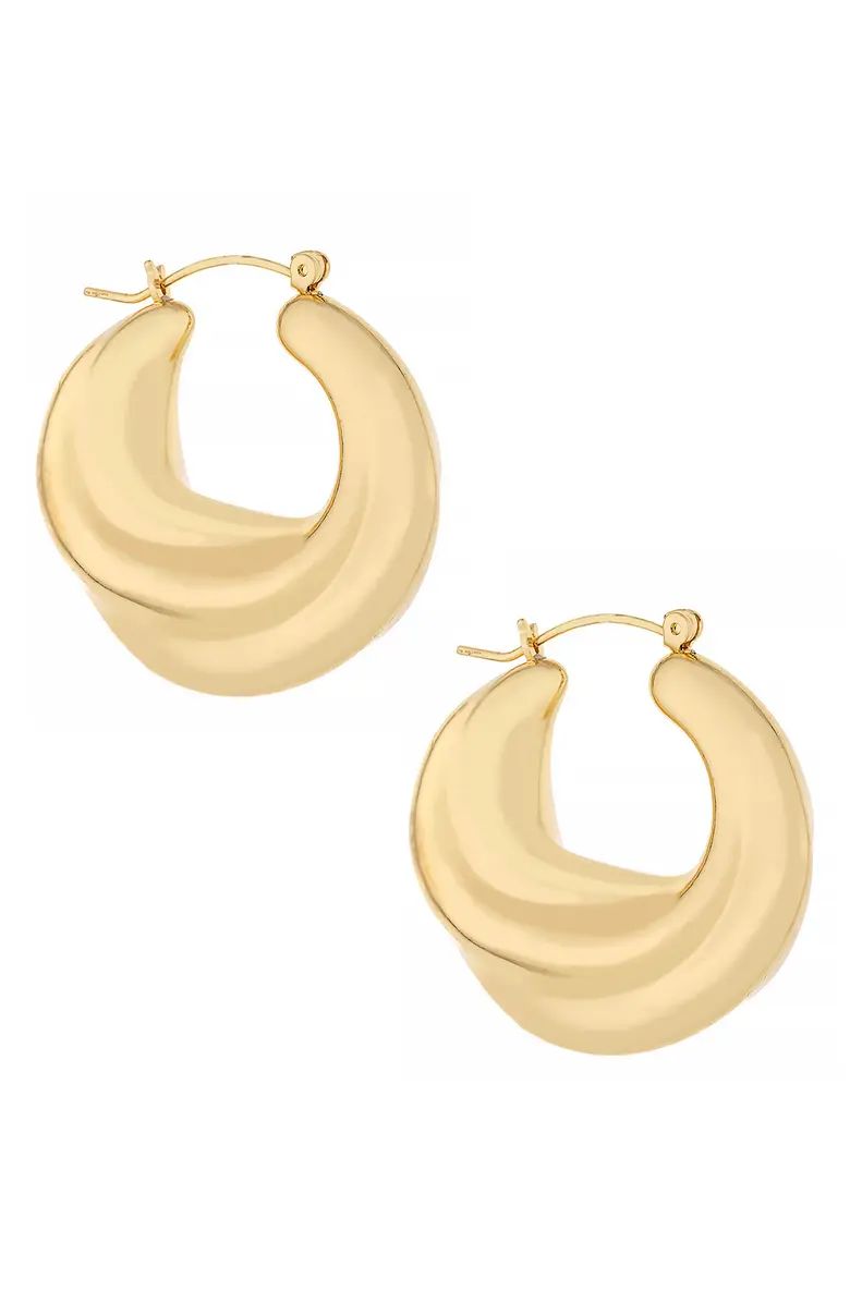 Crescent Swirl Hoop Earrings | Nordstrom