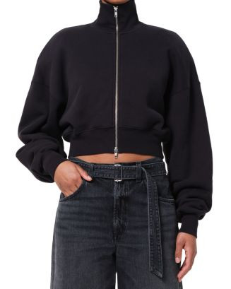AGOLDE Darby Funnel Neck Zip Front Sweatshirt | Bloomingdale's Women | Bloomingdale's (AU)