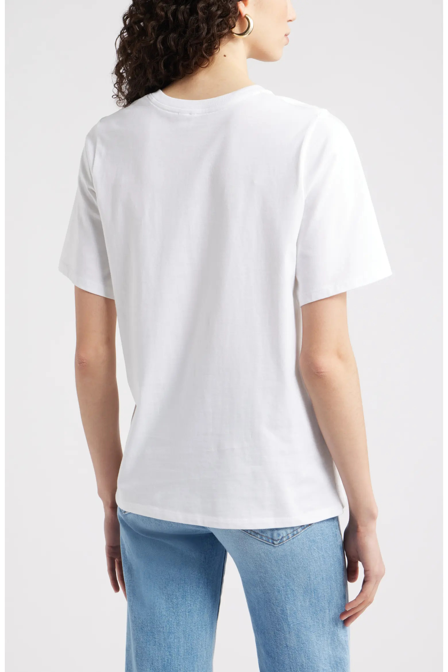 Relaxed Fit Pima Cotton Crewneck T-Shirt (Women) | Nordstrom | Nordstrom