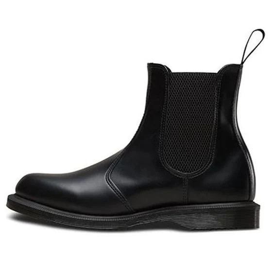 (WMNS) Dr.Martens Flora Smooth Leather Chelsea Boots 'Black' 14649001 | KICKS CREW