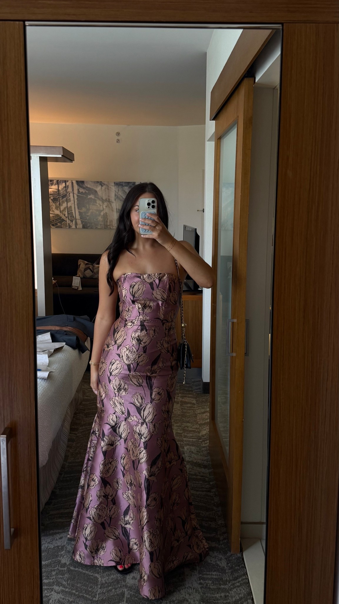 loved this wedding guest dress! wearing a small