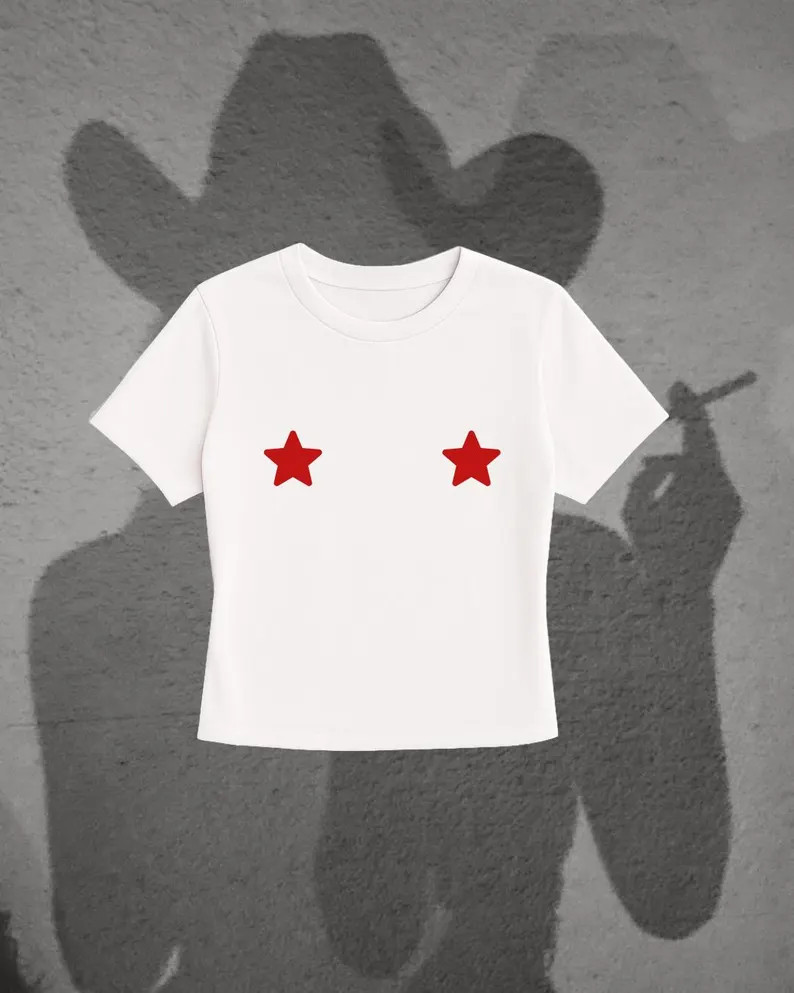 Y2K Star Baby Tee | Western Style - Etsy | Etsy (US)