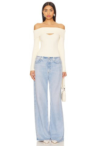 Ainsley Sweater in White | Revolve Clothing (Global)