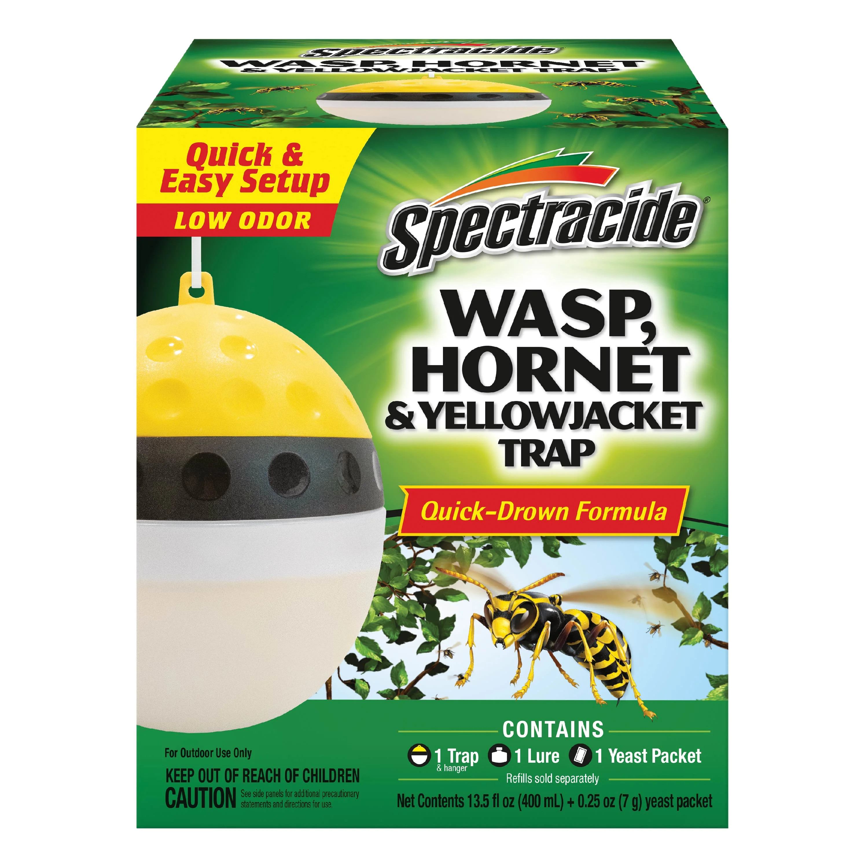 Spectracide Wasp, Hornet and Yellowjacket Trap, Quick-Drown Formula, 1 Count | Walmart (US)