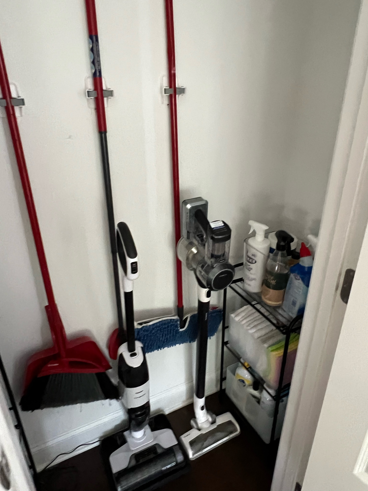 ✨ U P D A T E ✨ My little cleaning closet was so junky and hard to use 😬 I threw it together two years ago when we first moved in and it was meant to be temporary 😆 

I’ve finally gotten around to organizing it and adding storage that actually fits in the space 🙌🏼 I’m so happy with how it turned out!

#LTKFamily #LTKFindsUnder100 #LTKVideo