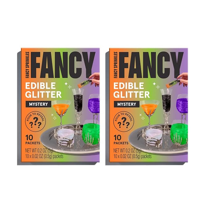 Fancy Sprinkles Halloween Mystery Colors Edible Glitter Packets 2 Pack | Amazon (US)