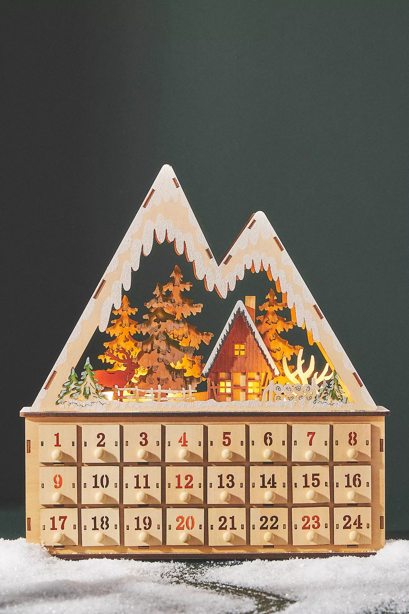 Ethel Wooden Advent Calendar | Anthropologie (US)