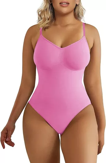 Womens Shapers Skims Thong Low Back Seamless Bodysuit Dupes For
