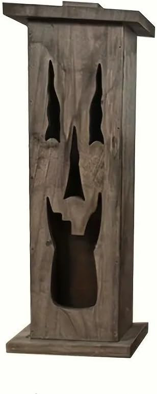 Halloween Wooden Jack O' Lanterns Handmade Candle Lanterns Light Up Jack O' Lanterns Decor for Ha... | Amazon (US)