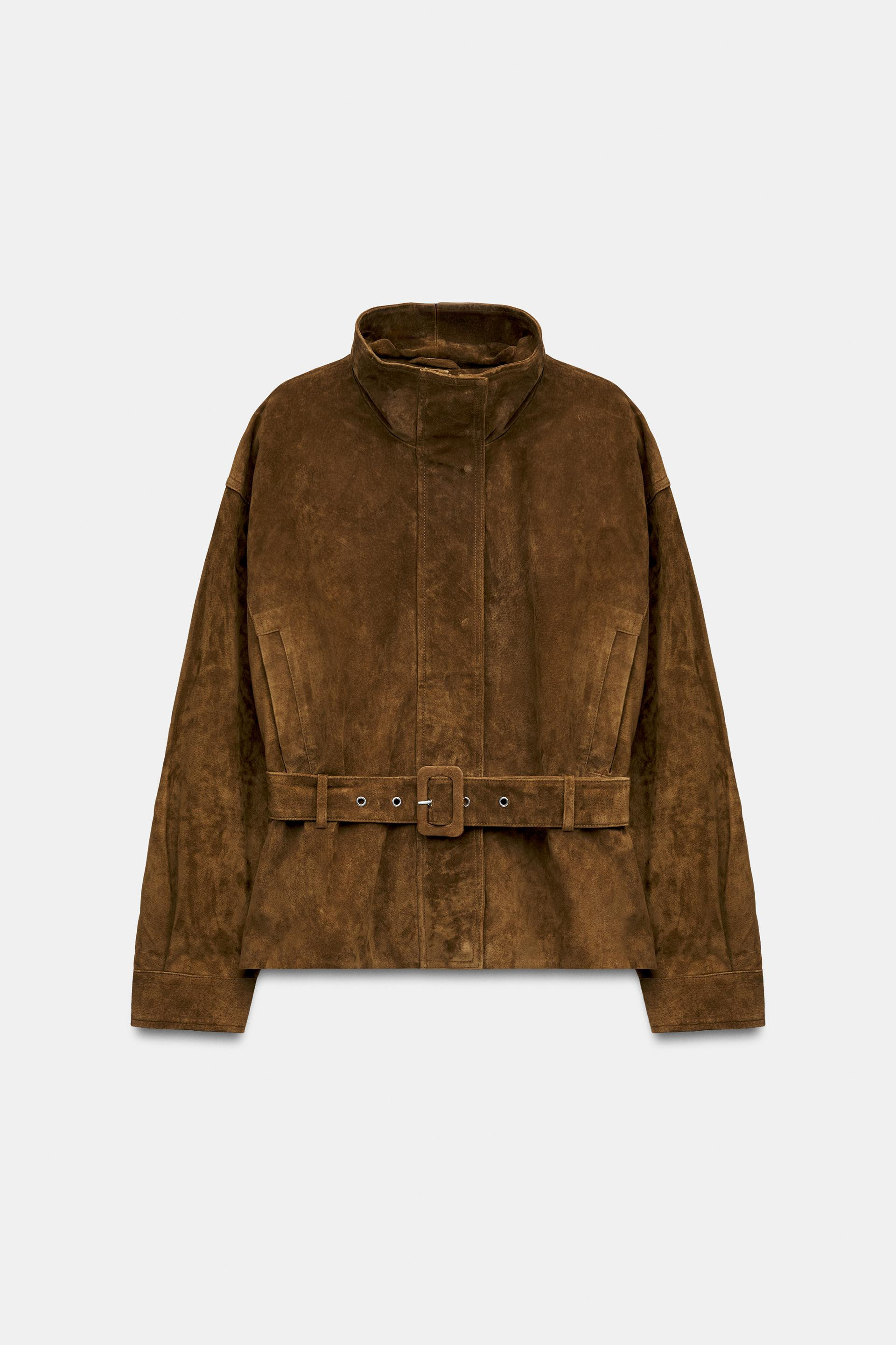 Zara - Double-Faced Faux Suede Jacket - Women - Black - Women | Zara US