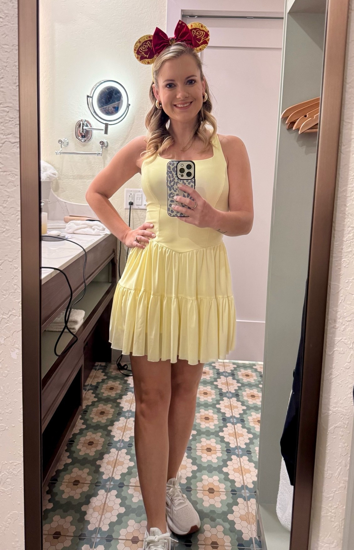 Disney bounding at Epcot as Belle! Love this athletic dress and Belle ears from Amazon! 💛🌹

#LTKActive #LTKTravel #LTKPetite