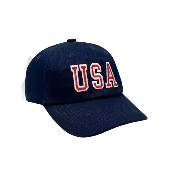 Bits & Bows Navy USA Bow Baseball Hat | Janie and Jack