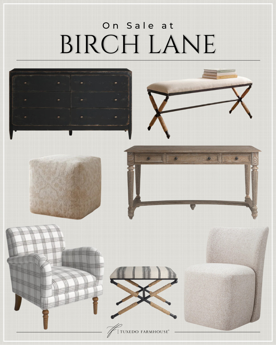 Birch Lane is having a sale, and these timeless pieces are worth a look. 🤍 From classic seating and cozy ottomans to beautifully crafted wood furniture and versatile accent benches, these are the kinds of investment pieces that never go out of style. If you've been planning a home refresh, now is the perfect time to save on your favorites.

#LTKHome #LTKSaleAlert #LTKStyleTip #BirchLane #ClassicHome #TimelessDecor #NeutralHome #FurnitureFinds 

 