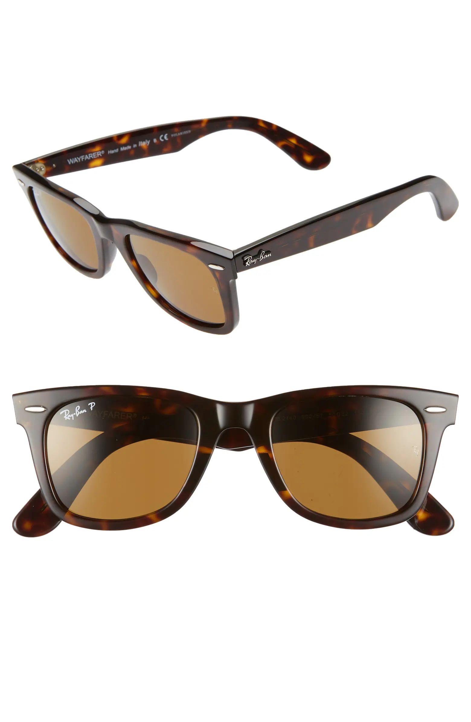 Ray-Ban Standard Classic Wayfarer 50mm Polarized Sunglasses | Nordstrom | Nordstrom