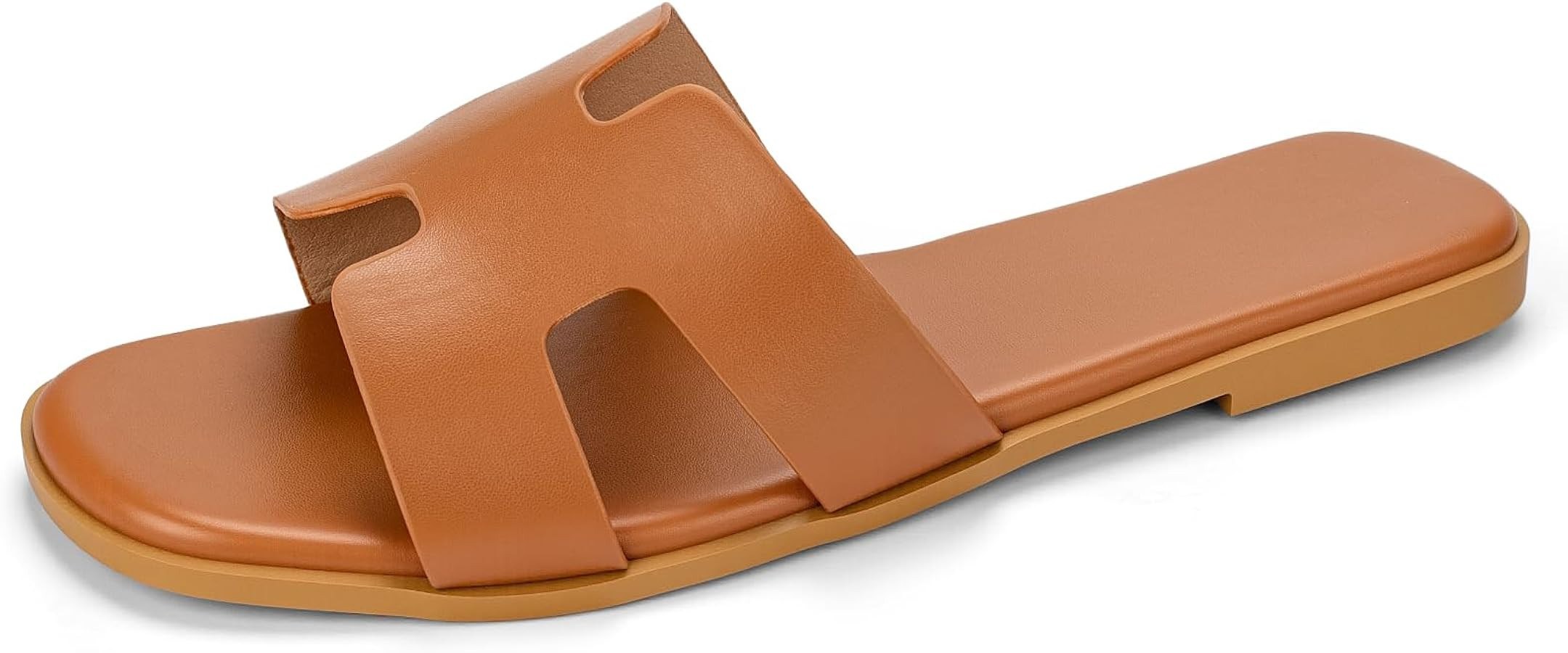 Women's Dressy Flat Sandals Comfortable Slip-On Slide Sandals | Amazon (US)