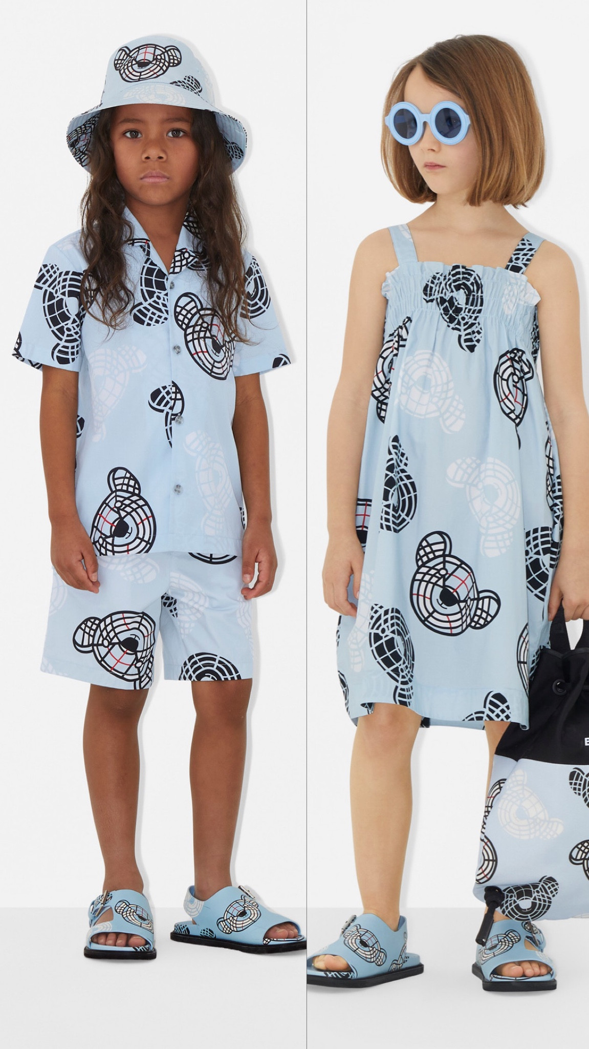 Burberry Kids | Kids Fashion | Girls clothes | Boys clothes
Burberry Kids Blue Thomas Bear Boys & Girls Summer Collection. 💕 Little fashionistas look so trendy in these stylish light blue pattern outfits with the Thomas Beat motif in black & white. Boys shirts 👕 shorts 🩳 . Girls dresses 👗. Swimsuits 🩱 backpack 🎒 sunglasses 🕶️ sandals 🩴 

#LTKkids #LTKbaby