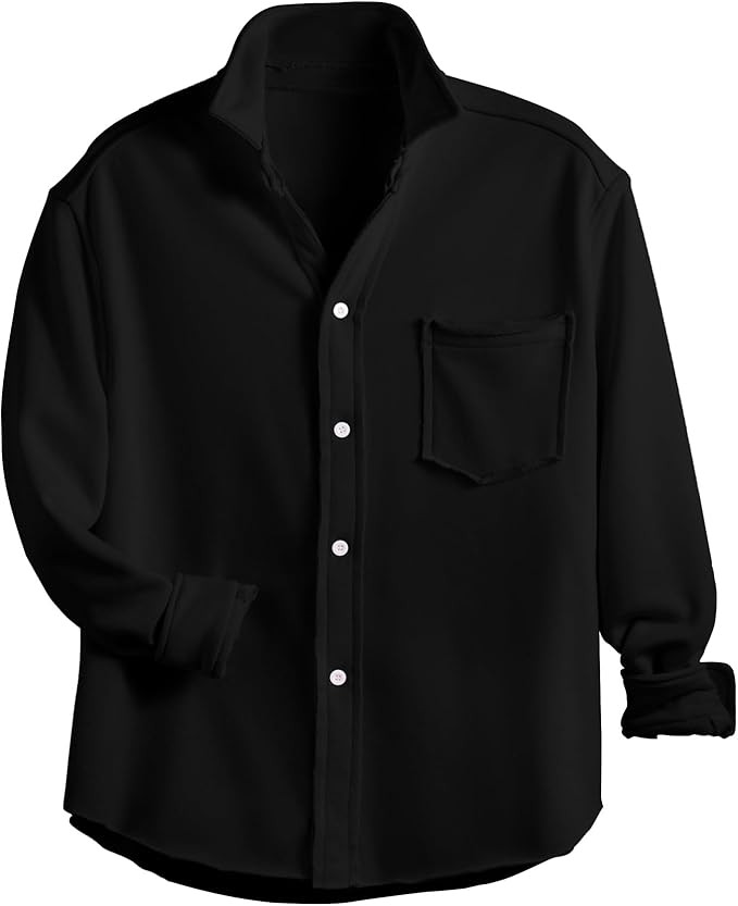 Hixiaohe Relaxed Button-Up Shirt Womens Tops Collared Long Sleeve Work Blouse V Neck Shirts Busin... | Amazon (US)