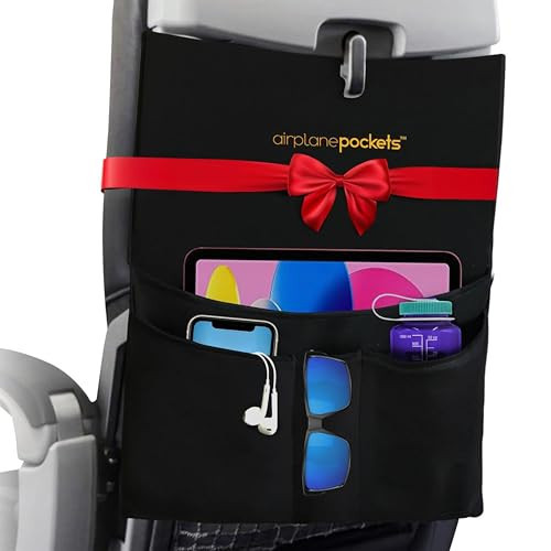 Airplane Pockets - Airplane Accessories - Plane Travel Essentials - Travel Organizer - Seat Storage Organizer - Air Travel Essentials - Seat Back Organizer - International Travel Must-Have | Amazon (US)