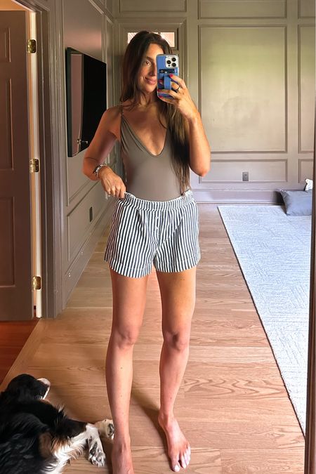 I haven’t bought any cover ups this year and I’m wearing shorts over my suits instead! These boxer style shorts are perfect to wear to and from the pool. Linked them and everything else I got for my upcoming vacation below. 

#LTKswim #LTKSeasonal #LTKtravel
