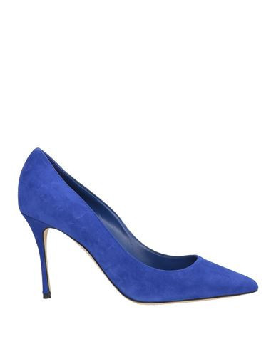 Sergio Rossi Woman Pumps Blue Size 10 Leather | YOOX (US)