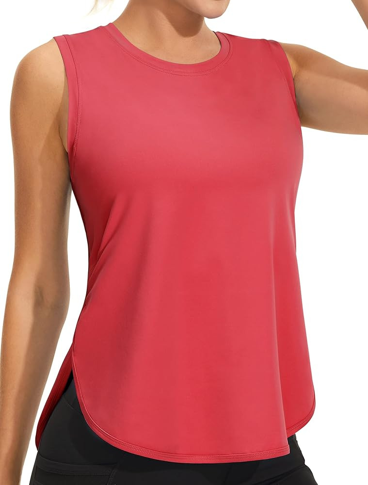 JOYSPELS Ice Silk Workout Tank Tops for Women Cool-Dry Sleeveless Loose Fit Yoga Shirts Athletic | Amazon (US)