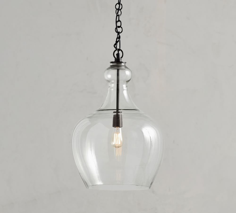 Flynn Recycled Glass Pendant | Pottery Barn (US)