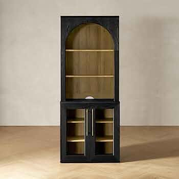 mopio Blake Tall Display Cabinet, Kitchen Buffet Pantry Cabinet, Trophy Display Case, Storage Cab... | Amazon (US)