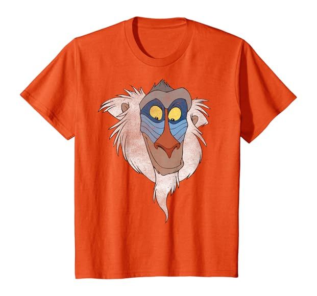 Disney The Lion King Rafiki Big Face Distressed Portrait T-Shirt | Amazon (US)