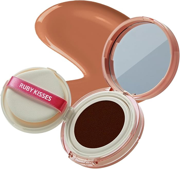 Ruby Kisses Cushion Foundation, Full Coverage Korean Makeup, Lightweight & Long Lasting, All Day ... | Amazon (US)