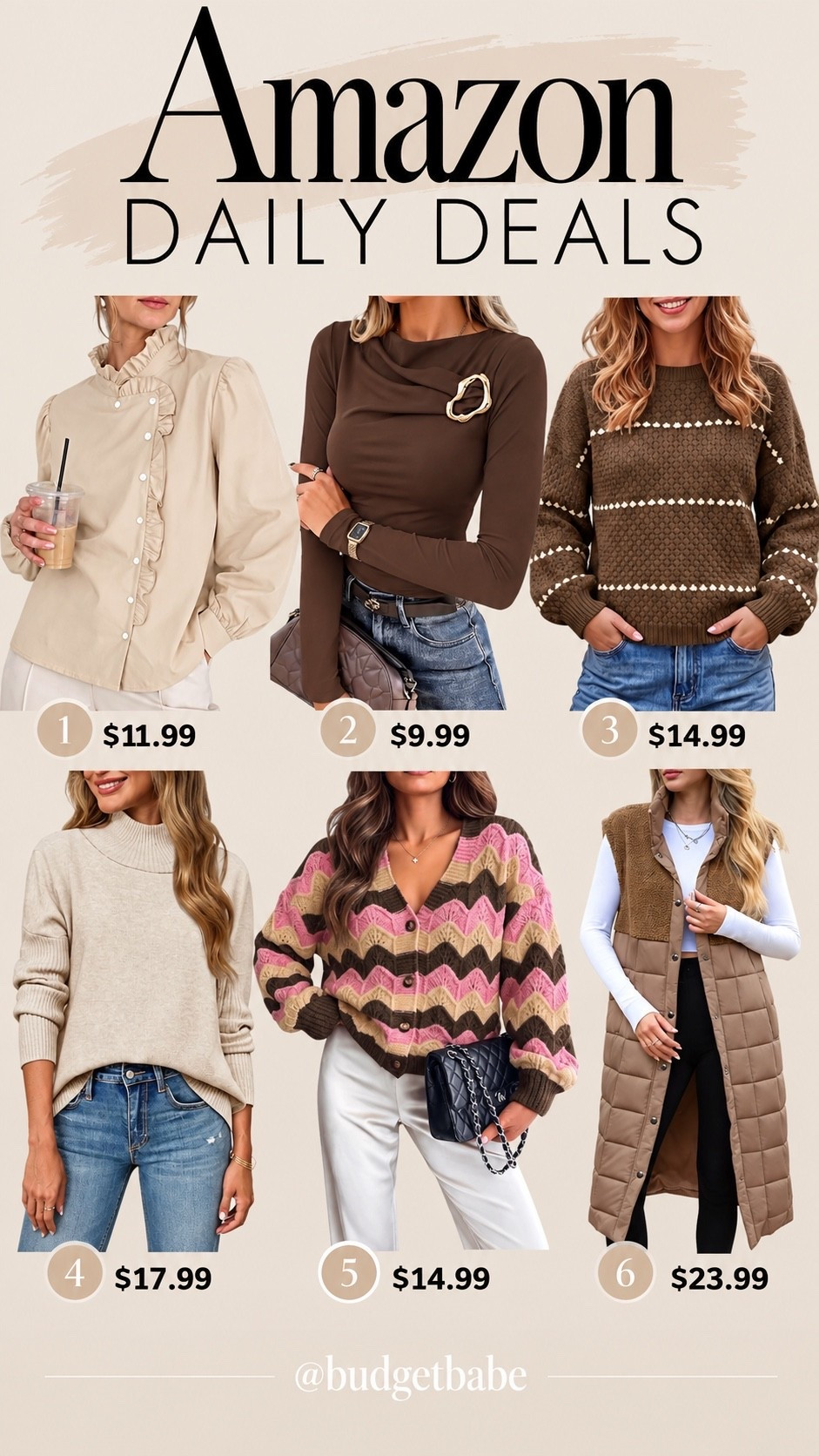 Amazon daily deals! Copy and paste these codes at checkout (while supplies last): 

1. CVRC3N2J
2. 5ALZE4Y5
3. 1AU0LX5W
4. ESTN6G6X
5. KZI3SWIT
6. R50ICKNK

How to use Amazon promo codes: Add the item to your cart, then at checkout enter the code under “Gift cards & promotional codes.” Tap Apply and make sure the discount appears before placing your order. Codes are typically valid only on select items/colors/sizes and may expire.