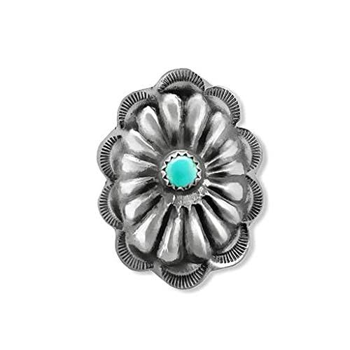 Genuine Sleeping Beauty Turquoise Ring, Oxidized Sterling Silver, Authentic Navajo Native America... | Amazon (US)